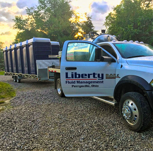 Larger portable toilets for rent